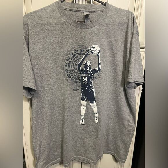 Minnesota Lynx Sylvia Fowles 34 Tshirt Mens L Gray WNBA - Picture 2 of 12